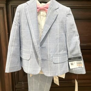 Handsome baby blue suit. Just in time for Easter.
